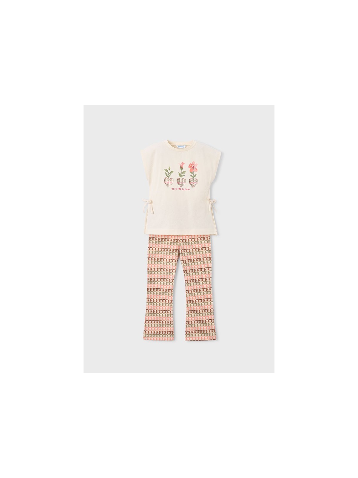 MAYORAL KOMPLET DLA DZIEWCZYNKI KOSZULKA LEGINSY DZWONY 3728/59