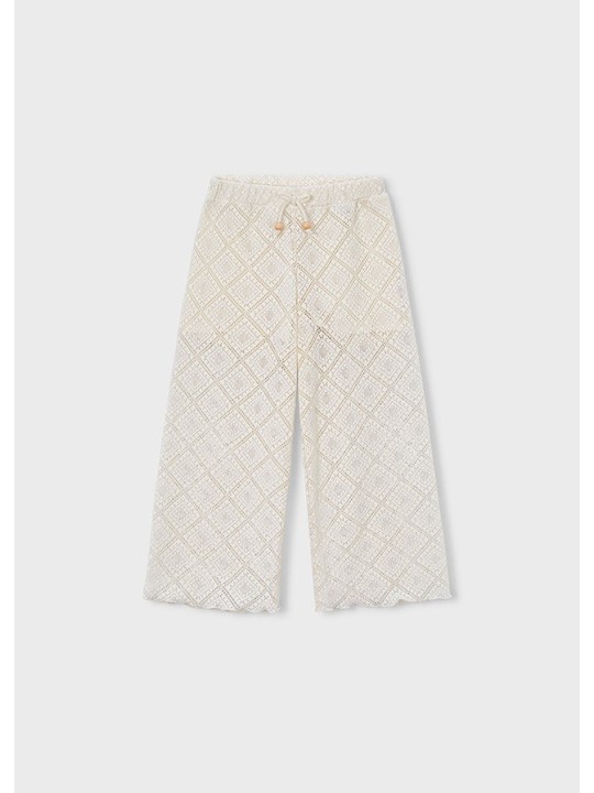MAYORAL SPODNIE AŻUROWE DLA DZIEWCZYNY KREM 3591/88