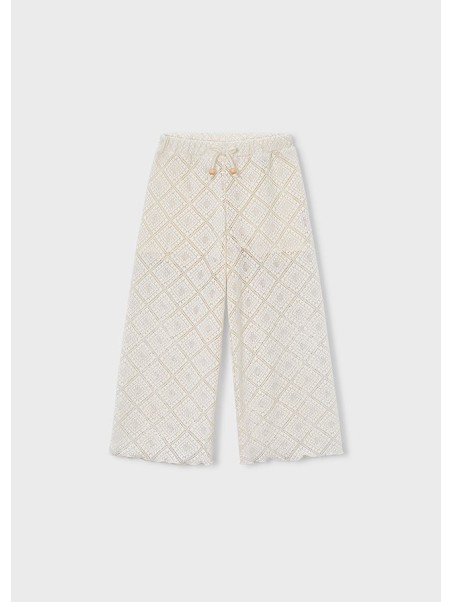 MAYORAL SPODNIE AŻUROWE DLA DZIEWCZYNY KREM 3591/88