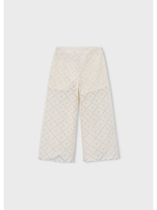 MAYORAL SPODNIE AŻUROWE DLA DZIEWCZYNY KREM 3591/88