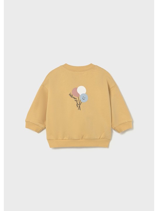 MAYORAL NEWBORN BLUZA DLA DZIECKA ŻÓŁTA Z NADRUKIEM 1487/60
