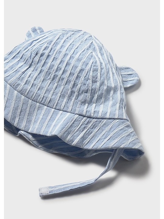 MAYORAL NEWBORN KOMPLET DLA CHŁOPCA KOSZULKA SPODENKI KAPELUSZ 1276/38