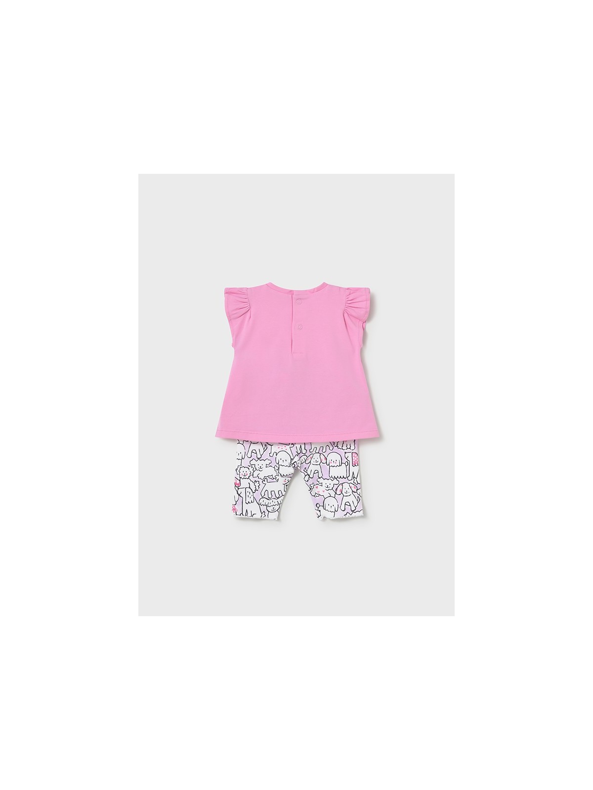 MAYORAL NEWBORN KOMPLET KOSZULKA NA KRÓTKI RĘKAW PLUS LEGINSY W PIESKI 1734/73