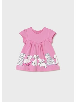 MAYORAL NEWBORN SUKIENKA LETNIA DLA DZIEWCZYNKI RÓŻ 1817/33