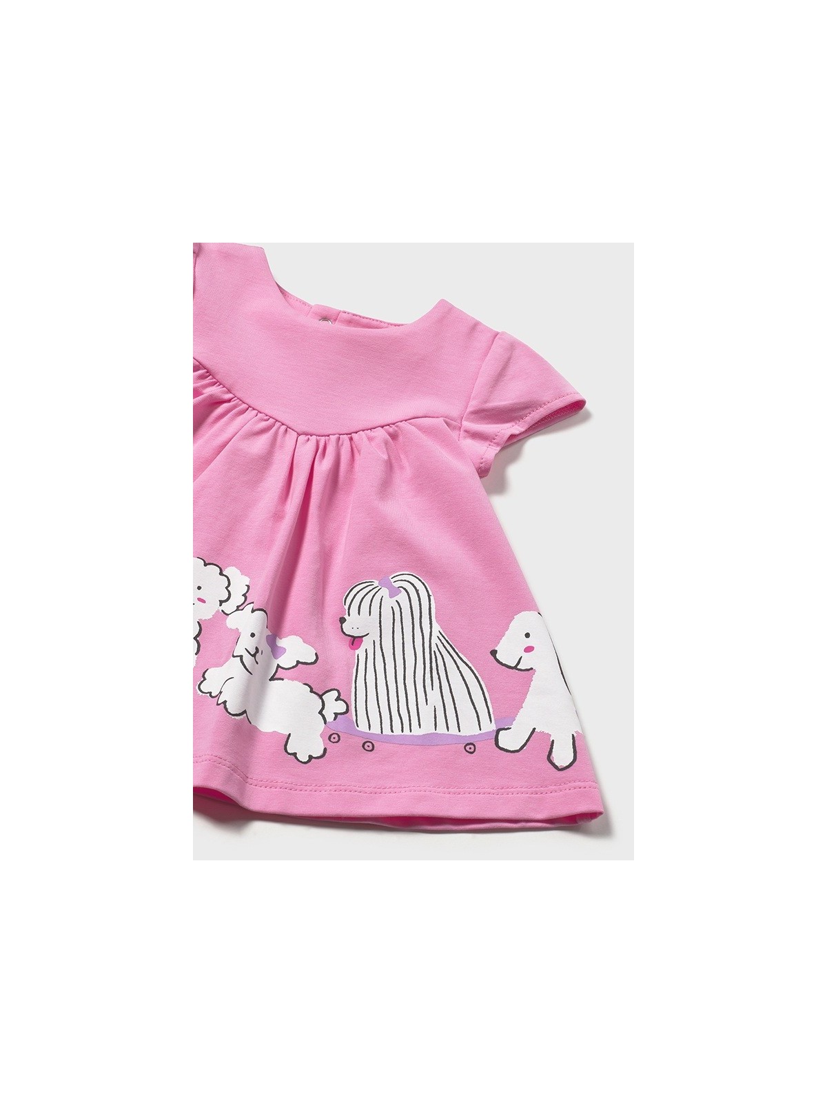 MAYORAL NEWBORN SUKIENKA LETNIA DLA DZIEWCZYNKI RÓŻ 1817/33