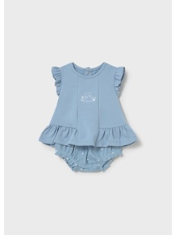 MAYORAL NEWBORN KOMPLET DLA DZIEWCZYNKI KOSZULKA PLUS SPODENKI 1639