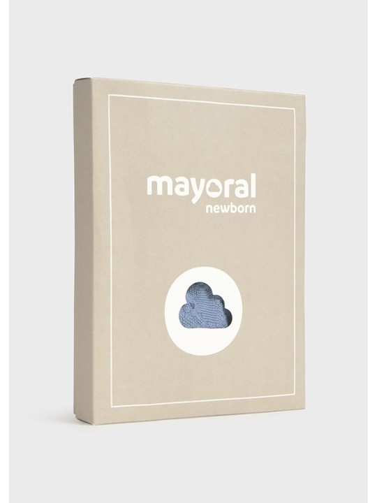 MAYORAL NEWBORN KOMPLET OGRODNICZKI TRYKOTOWE BODY NA KRÓTKI RĘKAW DLA CHŁOPCA   1609/68