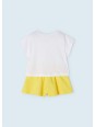 MAYORAL KOMPLET DLA DZIEWCZYNKI KRÓTKIE SPODENKI I BLUZKA 3213/32