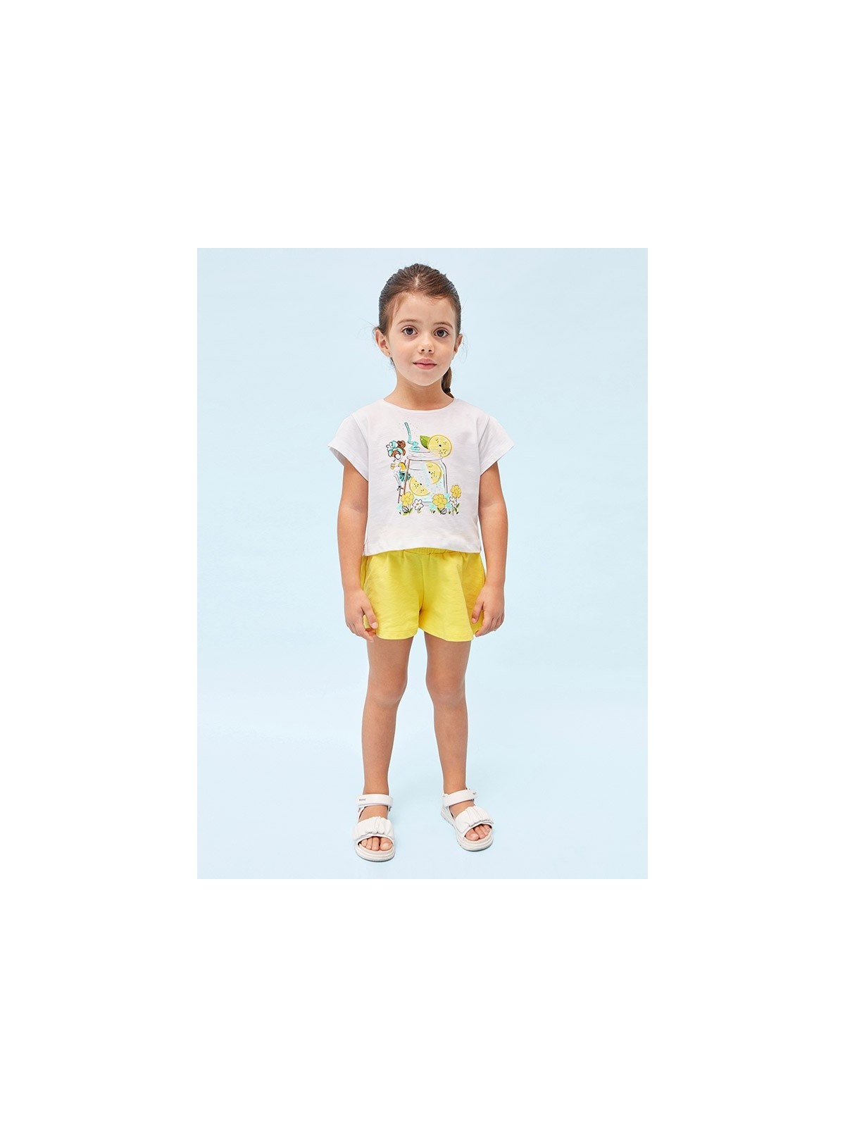 MAYORAL KOMPLET DLA DZIEWCZYNKI KRÓTKIE SPODENKI I BLUZKA 3213/32