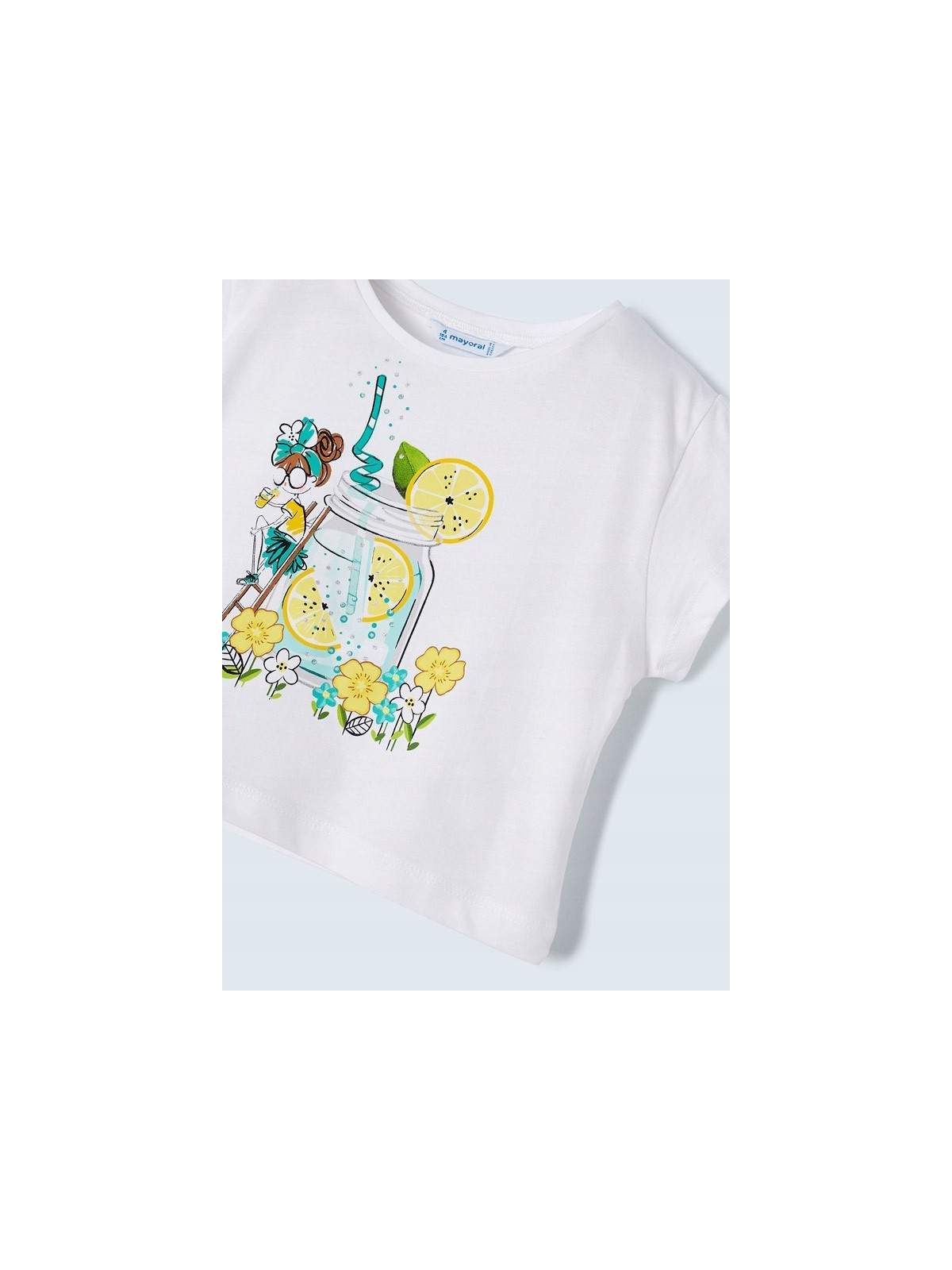 MAYORAL KOMPLET DLA DZIEWCZYNKI KRÓTKIE SPODENKI I BLUZKA 3213/32