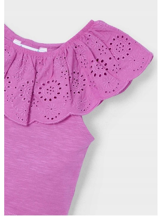 MAYORAL BLUZKA HISZPANKA DLA DZIEWCZYNKI FIOLET 3012