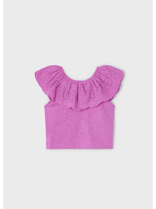 MAYORAL BLUZKA HISZPANKA DLA DZIEWCZYNKI FIOLET 3012