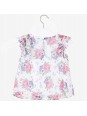 MAYORAL BLUZKA LETNIA DLA DZIEWCZYNKI NA KRÓTKI RĘKAW W KWIATKI 3179/39
