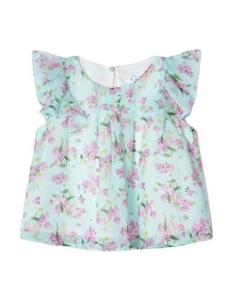 MAYORAL BLUZKA LETNIA DLA DZIEWCZYNKI NA KRÓTKI RĘKAW W KWIATKI 3136/39