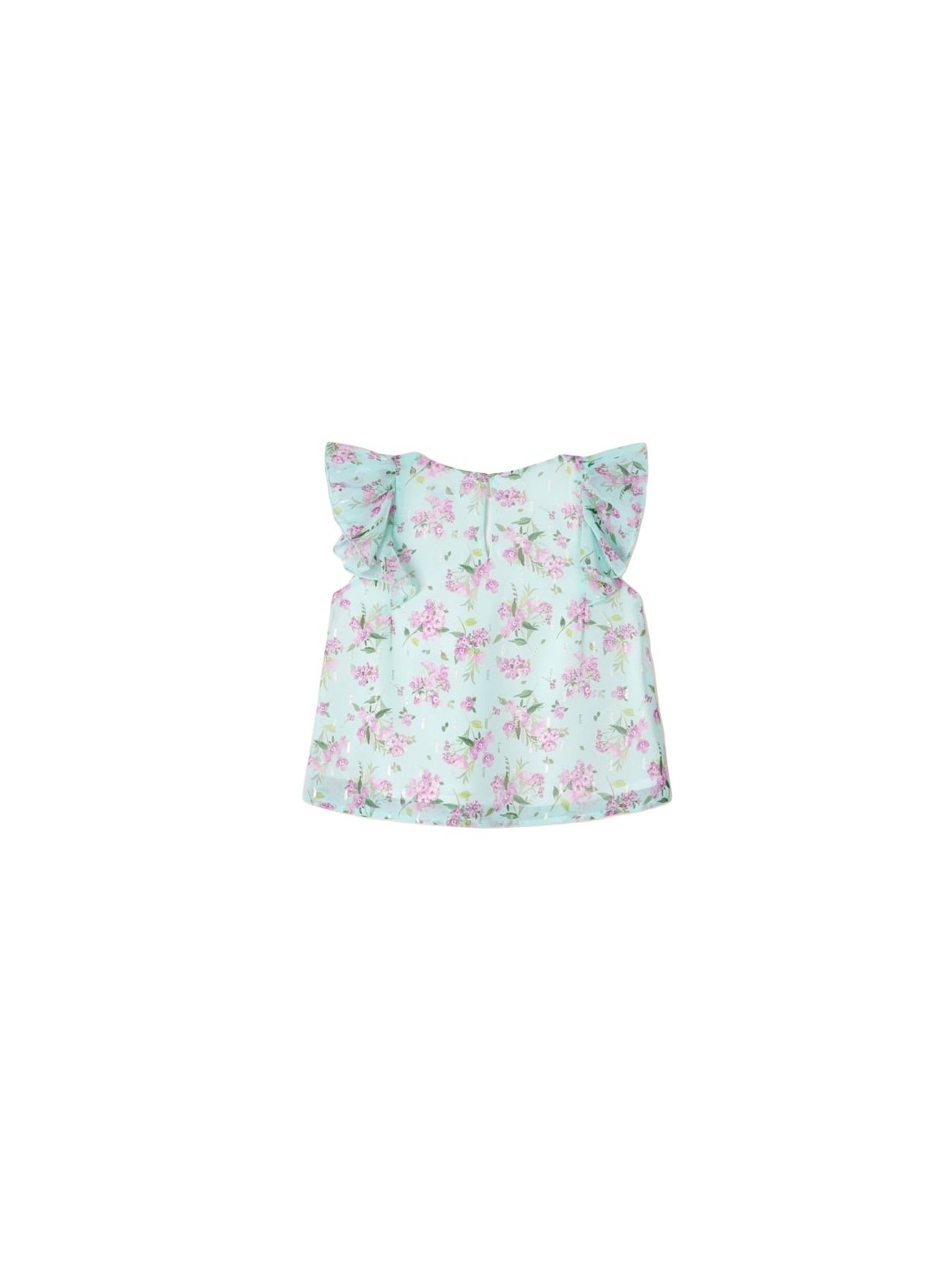 MAYORAL BLUZKA LETNIA DLA DZIEWCZYNKI NA KRÓTKI RĘKAW W KWIATKI 3136/39