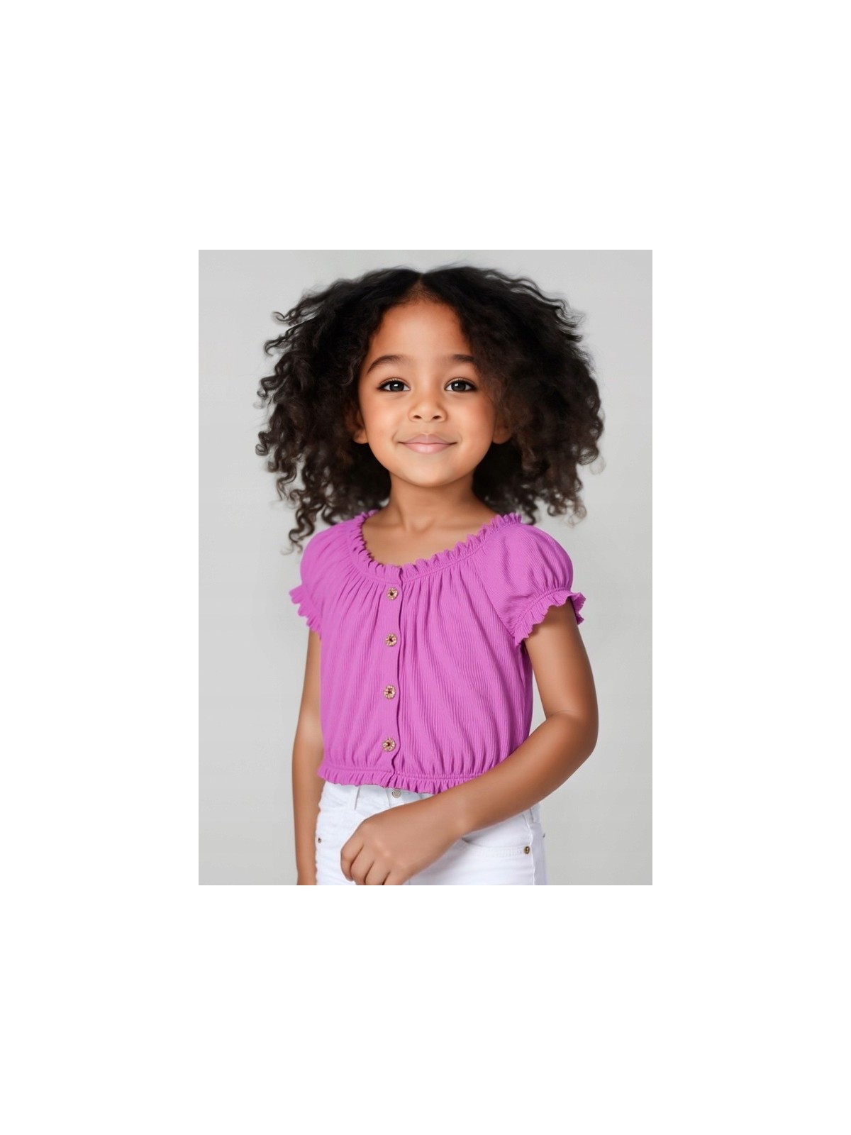 MAYORAL BLUZKA NA KRÓTKI RĘKAW DLA DZIEWCZYNKI FIOLET 3008/61
