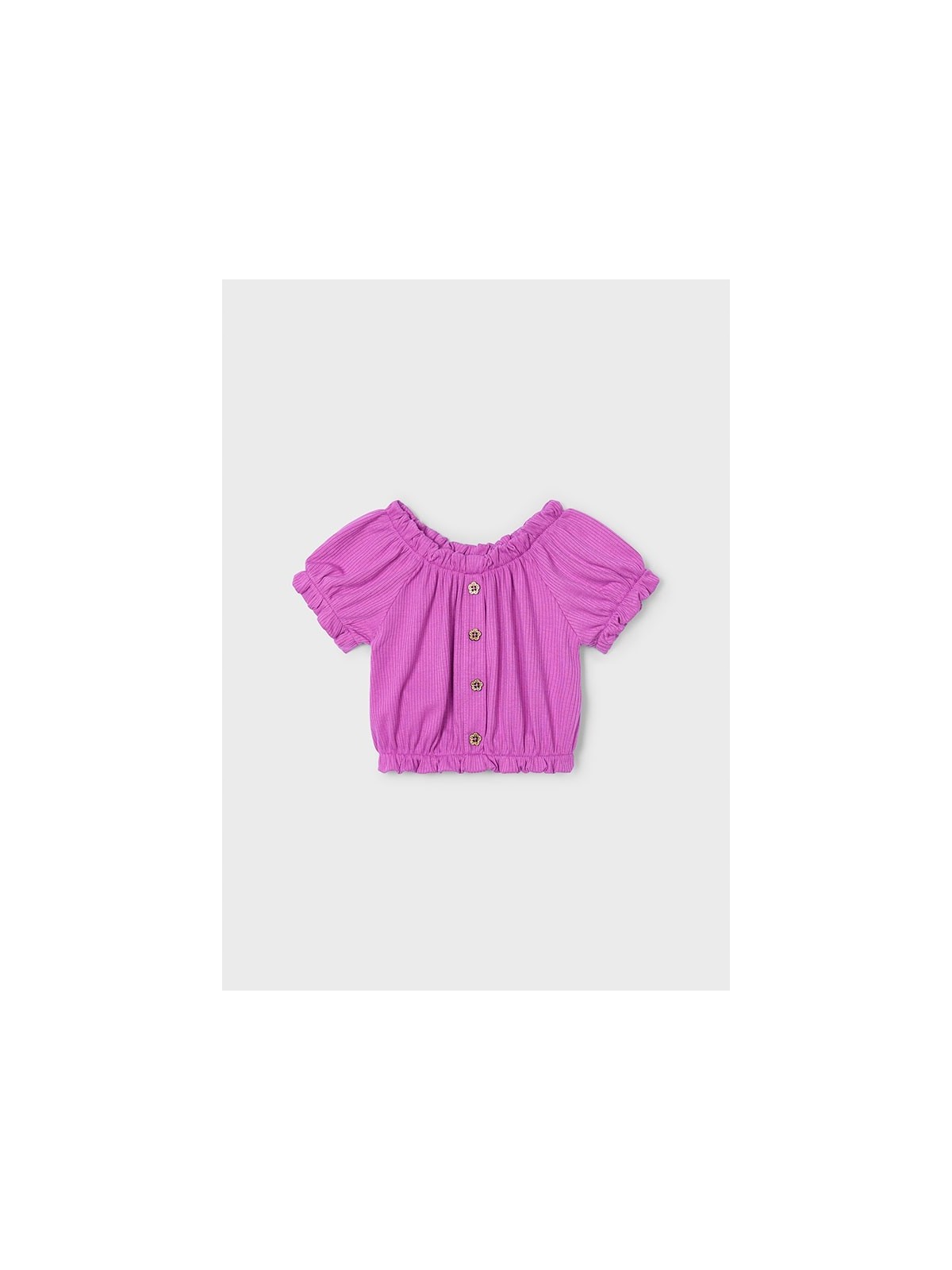 MAYORAL BLUZKA NA KRÓTKI RĘKAW DLA DZIEWCZYNKI FIOLET 3008/61