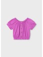 MAYORAL BLUZKA NA KRÓTKI RĘKAW DLA DZIEWCZYNKI FIOLET 3008/61