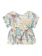 MAYORAL BLUZKA LETNIA DLA DZIEWCZYNKI NA KRÓTKI RĘKAW W KWIATY 6131/3