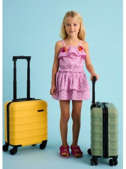 MAYORAL BLUZKA TOP LETNI DLA DZIEWCZYNKI W KWIATKI RÓŻOWY 3186/65