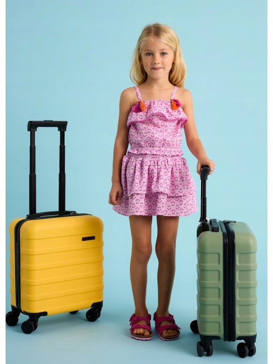 MAYORAL BLUZKA TOP LETNI DLA DZIEWCZYNKI W KWIATKI RÓŻOWY 3186/65