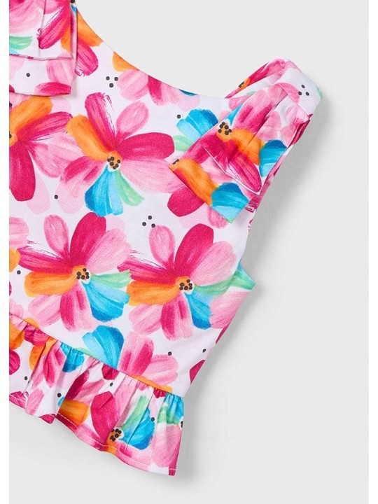 MAYORAL BLUZKA TOP LETNI DLA DZIEWCZYNKI W KWIATKI 3023/50