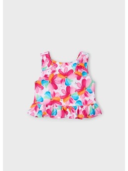 MAYORAL BLUZKA TOP LETNI DLA DZIEWCZYNKI W KWIATKI 3023/50