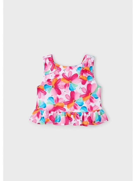 MAYORAL BLUZKA TOP LETNI DLA DZIEWCZYNKI W KWIATKI 3023/50
