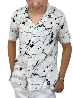 GIOVANNI PERA KOSZULA NA KRÓTKI RĘKAW DLA CHŁOPCA GP/24