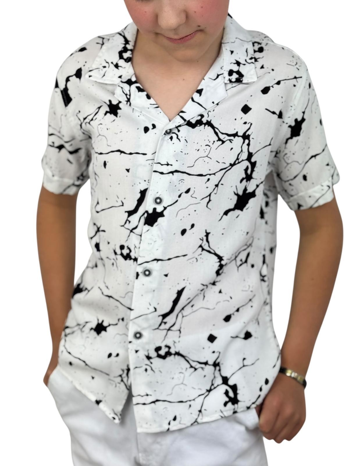 GIOVANNI PERA KOSZULA NA KRÓTKI RĘKAW DLA CHŁOPCA GP/24