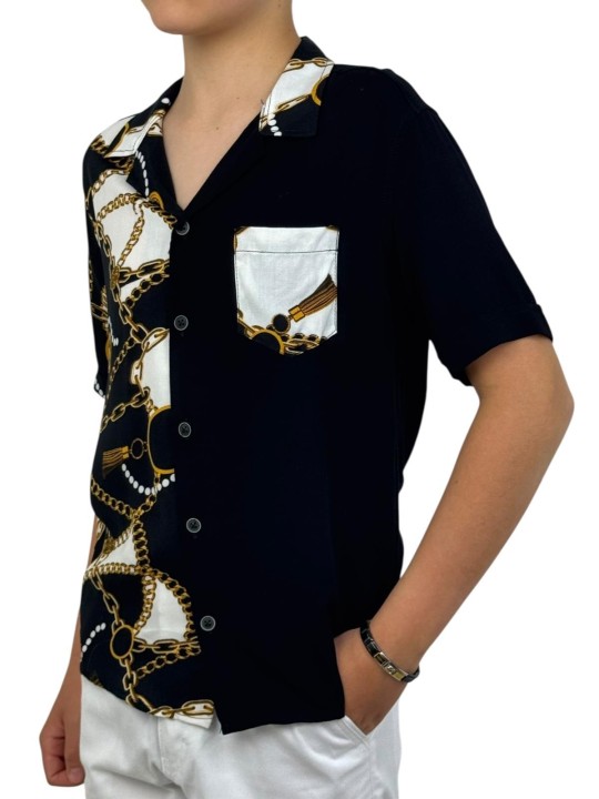 GIOVANNI PERA KOSZULA NA KRÓTKI RĘKAW DLA CHŁOPCA GP/16