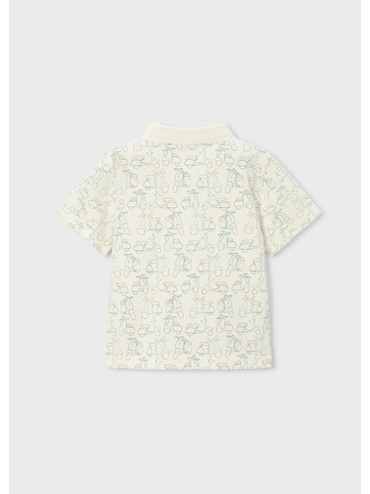 MAYORAL T-SHIRT KOSZULKA POLO DLA CHŁOPCA NA KRÓTKI RĘKAW W MOTORY 3104/85