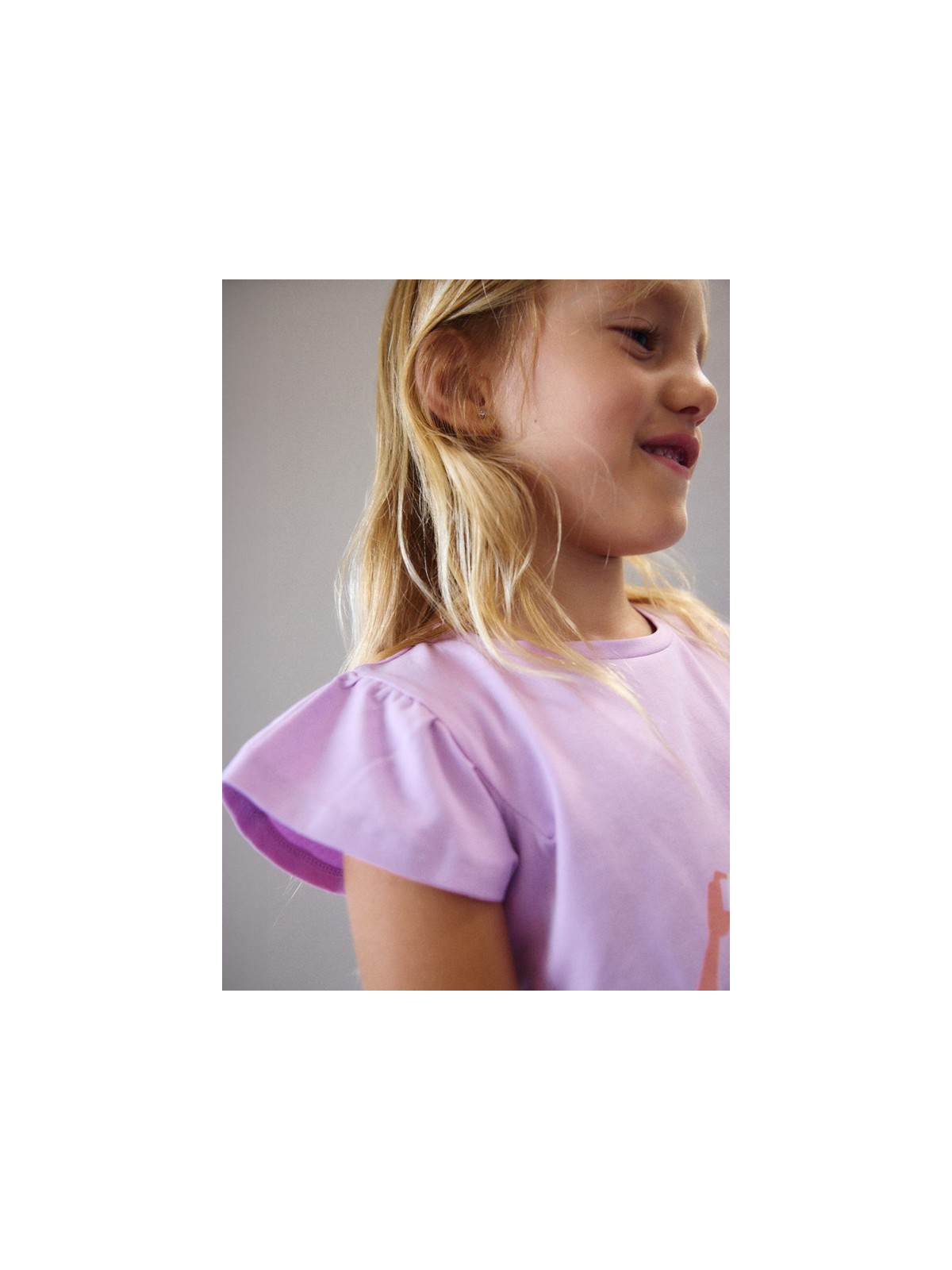MAYORAL BLUZKA T-SHIRT KOSZULKA NA KRÓTKI RĘKAW DLA DZIEWCZYNKI FIOLET 3007/81