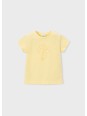 MAYORAL BLUZKA T-SHIRT KOSZULKA NA KRÓTKI RĘKAW DLA DZIEWCZYNKI ŻÓŁTA 174/58