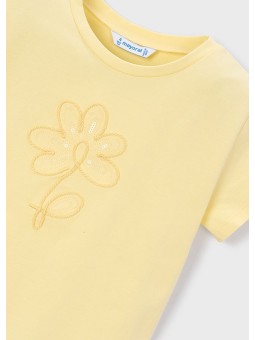 MAYORAL BLUZKA T-SHIRT KOSZULKA NA KRÓTKI RĘKAW DLA DZIEWCZYNKI ŻÓŁTA 174/58