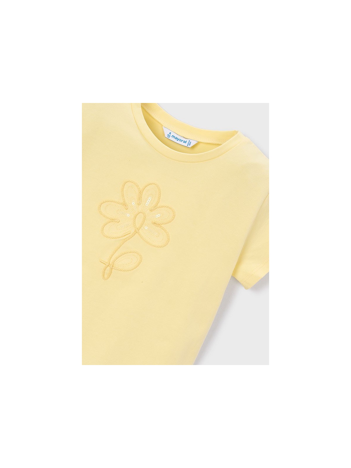 MAYORAL BLUZKA T-SHIRT KOSZULKA NA KRÓTKI RĘKAW DLA DZIEWCZYNKI ŻÓŁTA 174/58