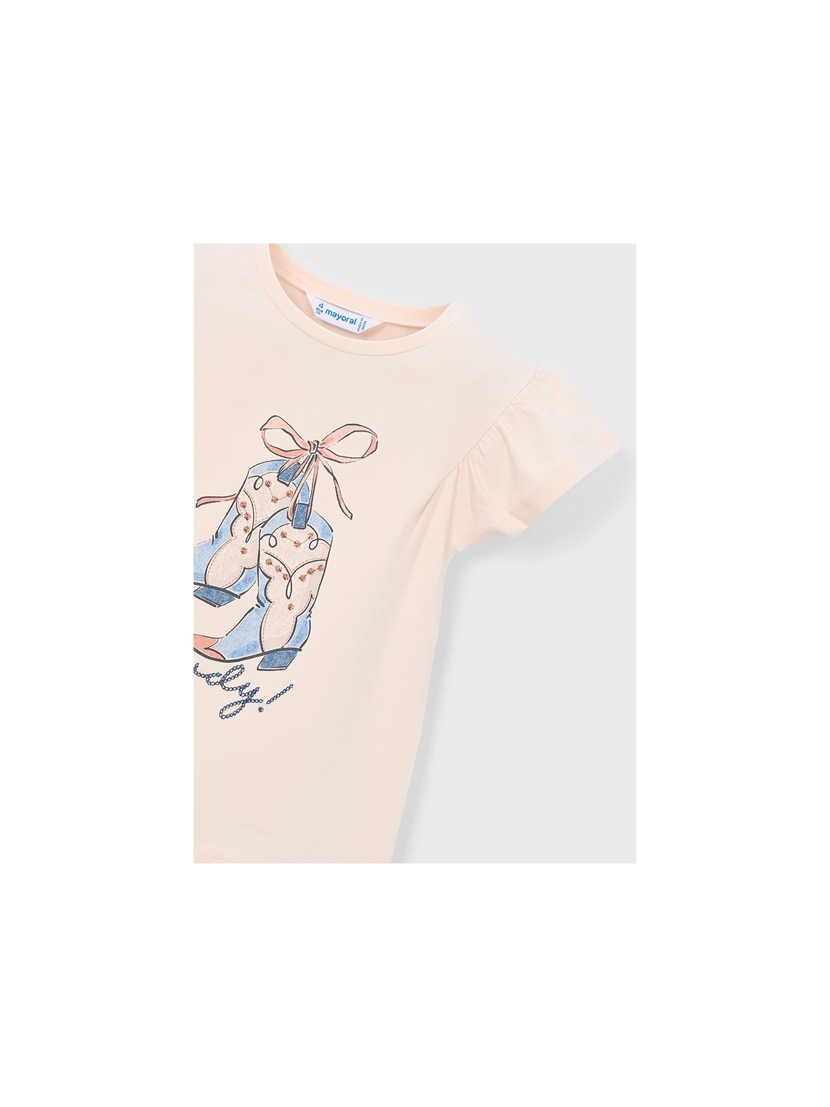 MAYORAL BLUZKA T-SHIRT KOSZULKA NA KRÓTKI RĘKAWEK  DLA DZIEWCZYNKI 3007/80