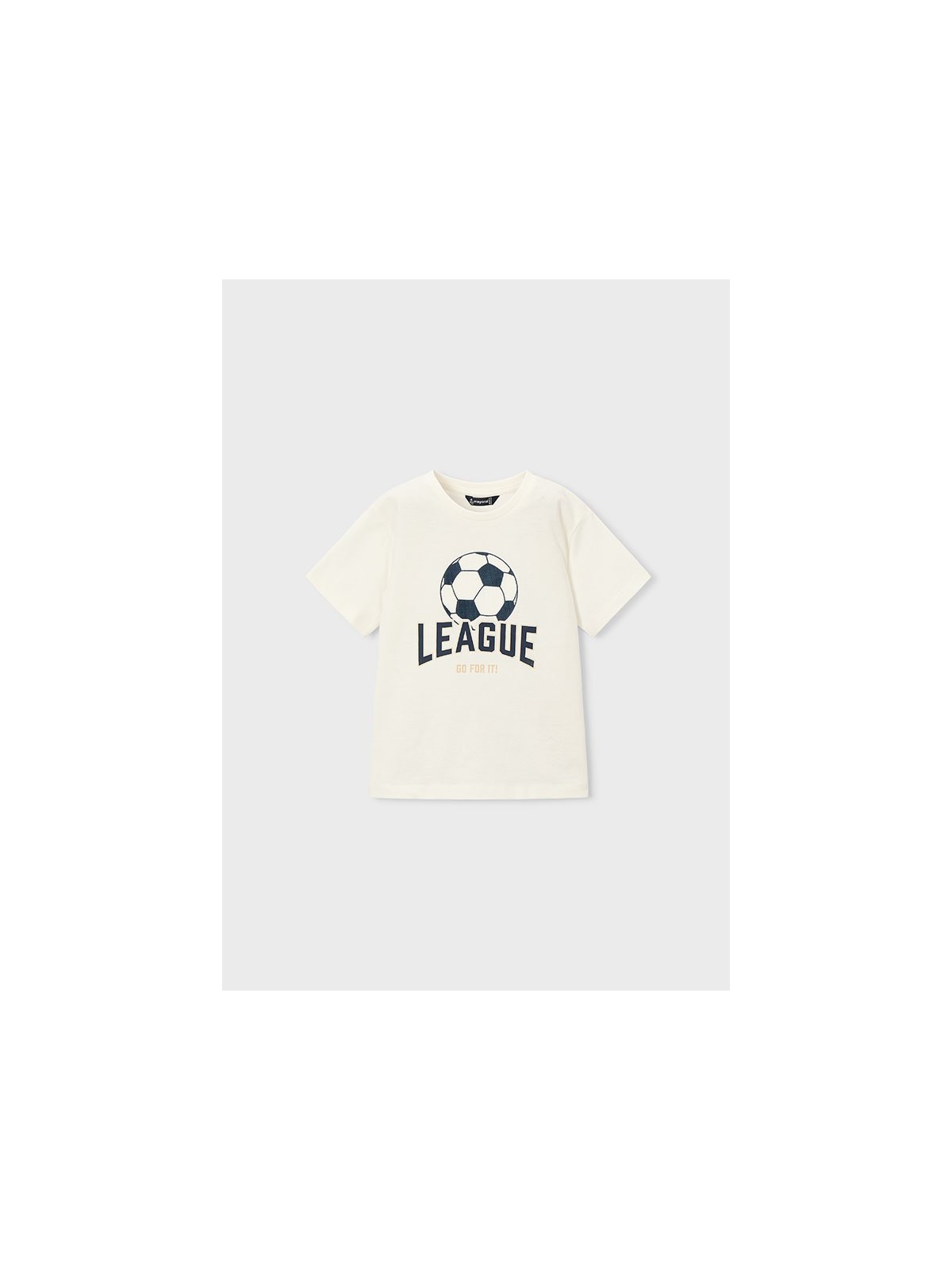 MAYORAL T-SHIRT BLUZKA KOSZULKA NA KRÓTKI RĘKAW DLA CHŁOPCA Z PIŁKĄ  3074/69