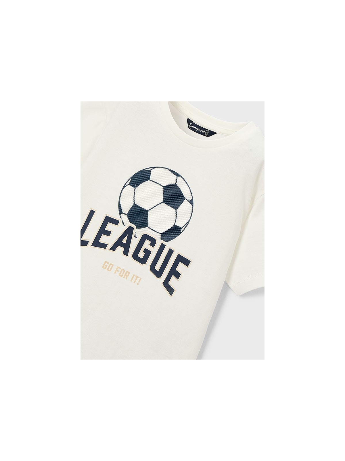 MAYORAL T-SHIRT BLUZKA KOSZULKA NA KRÓTKI RĘKAW DLA CHŁOPCA Z PIŁKĄ  3074/69