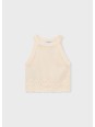 MAYORAL BLUZKA TOP DLA DZIEWCZYNKI Z WISKOZY KREMOWY 3027/44