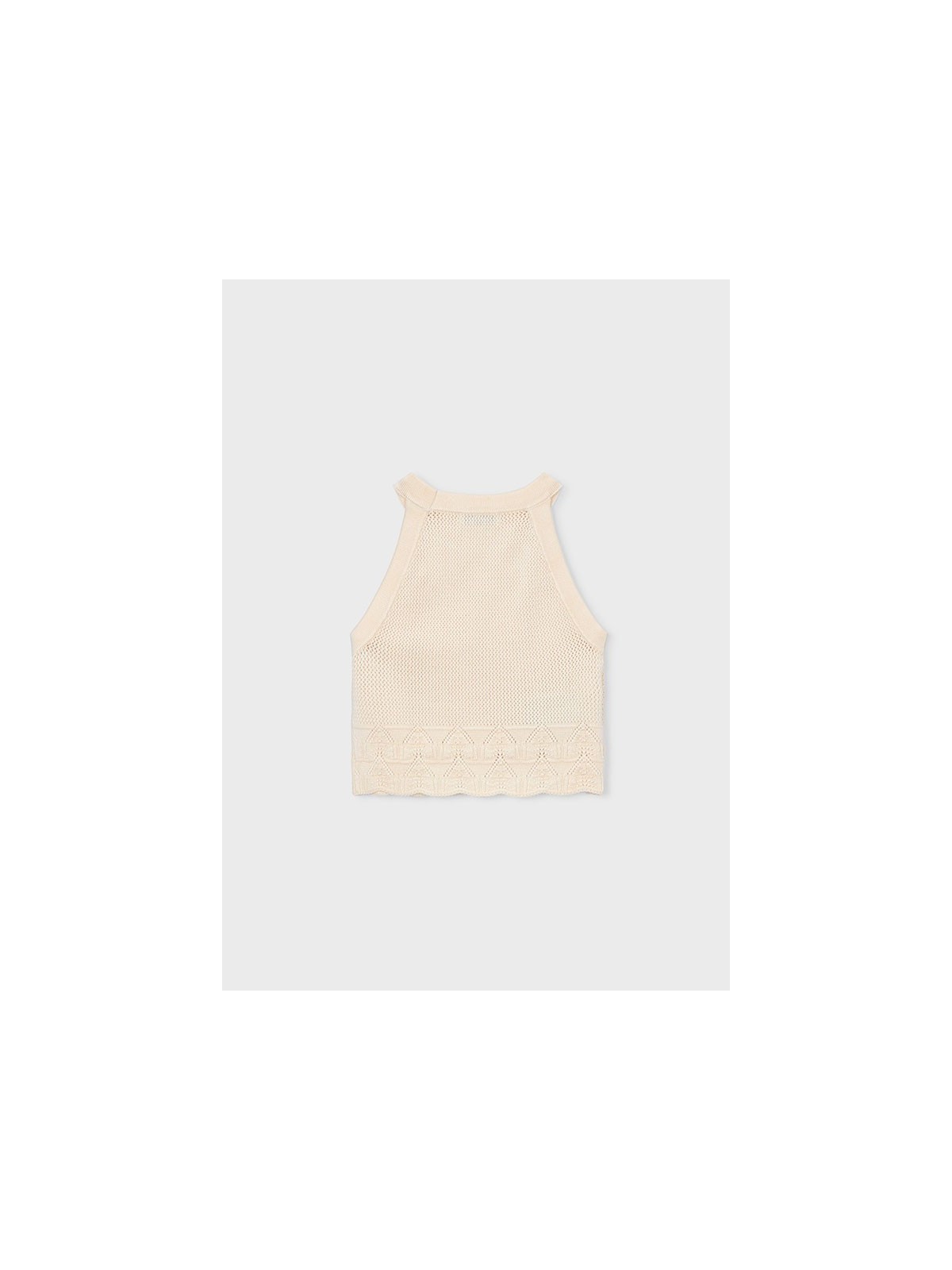 MAYORAL BLUZKA TOP DLA DZIEWCZYNKI Z WISKOZY KREMOWY 3027/44