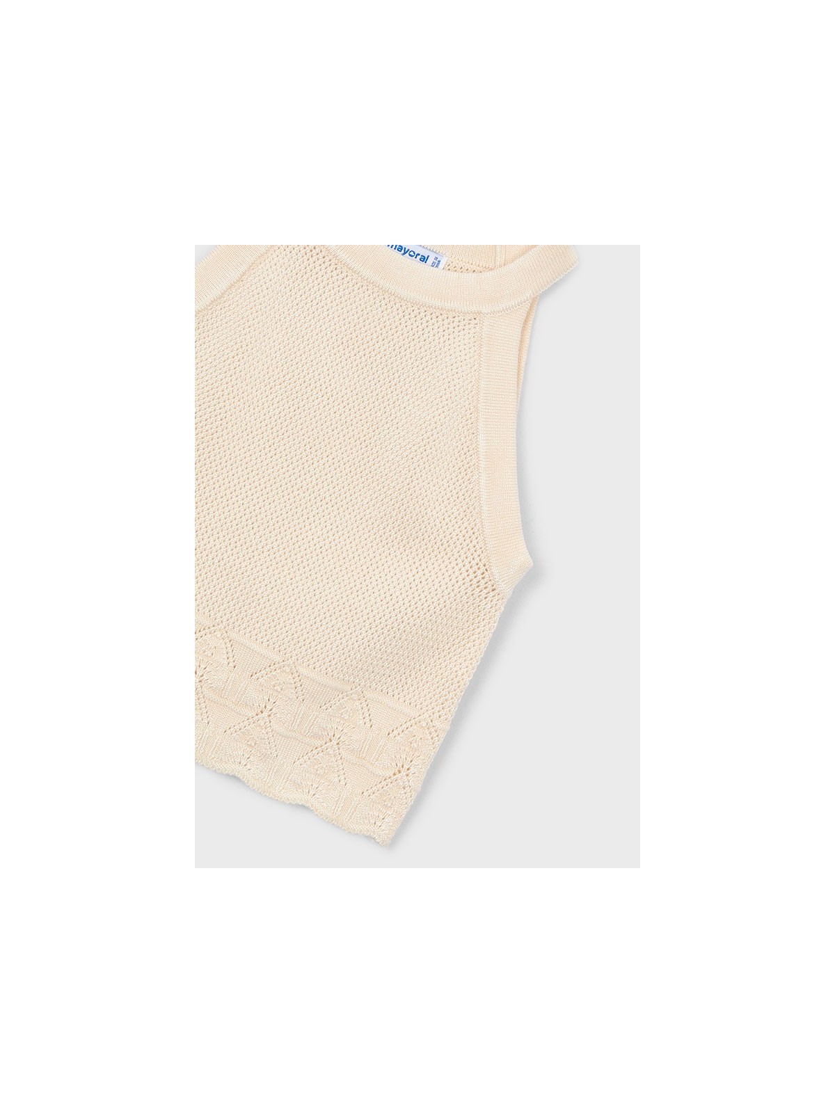 MAYORAL BLUZKA TOP DLA DZIEWCZYNKI Z WISKOZY KREMOWY 3027/44