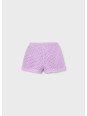 MAYORAL KRÓTKIE SPODENKI BAWEŁNIANE DLA DZIEWCZYNKI FIOLET 3232/51
