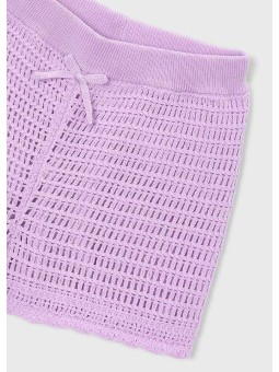 MAYORAL KRÓTKIE SPODENKI BAWEŁNIANE DLA DZIEWCZYNKI FIOLET 3232/51