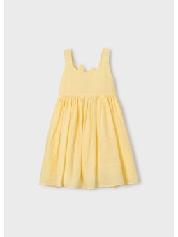 MAYORAL SUKIENKA LETNIA  DLA DZIEWCZYNKI NA RAMIĄCZKACH  ŻÓŁTA  3925/11