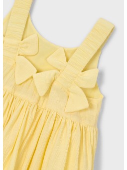 MAYORAL SUKIENKA LETNIA  DLA DZIEWCZYNKI NA RAMIĄCZKACH  ŻÓŁTA  3925/11