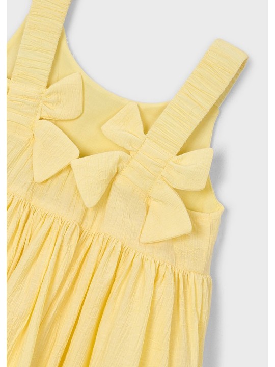 MAYORAL SUKIENKA LETNIA  DLA DZIEWCZYNKI NA RAMIĄCZKACH  ŻÓŁTA  3925/11