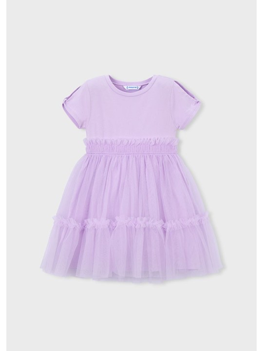 MAYORAL SUKIENKA  DLA DZIEWCZYNKI NA KRÓTKI RĘKAW TIULOWA 3915/70