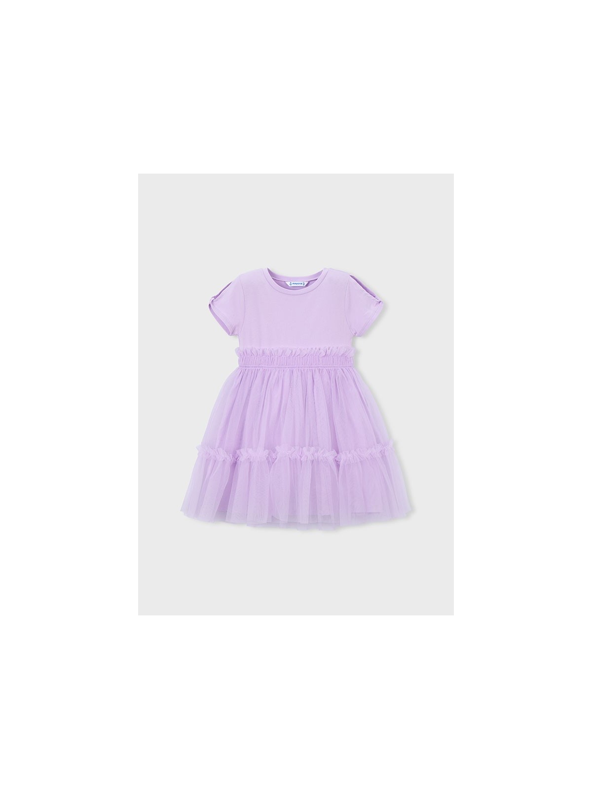 MAYORAL SUKIENKA  DLA DZIEWCZYNKI NA KRÓTKI RĘKAW TIULOWA 3915/70