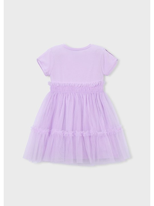 MAYORAL SUKIENKA  DLA DZIEWCZYNKI NA KRÓTKI RĘKAW TIULOWA 3915/70